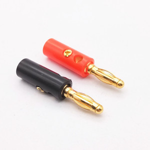 Fixation à vis 4mm plaqué or fiche banane mâle femelle prise fiche banane 4mm connecteur banane nickelé - Product Image 5