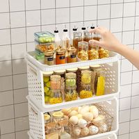 Chariot de rangement multifonctionnel à 4 niveaux pour fruits et légumes, 4 roues, moderne, en PP, pour cuisine, salle de bain, salon, oignons, pommes de terre