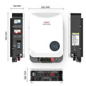 Controlador Solar Híbrido FCHAO de 6.2KW con MPPT, Wi-Fi, Monofásico, para Sistemas Fuera de la Red - Product Image 2