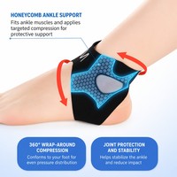 Orthèse de cheville professionnelle pour le sport, stabilisateur anti-entorse pour la course et la randonnée, manchon de compression réglable pour le pied