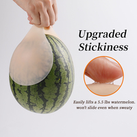 Soutien-gorge adhésif invisible sans bretelles en silicone imperméable à effet push-up instantané et bonnets profonds pour maillots de bain