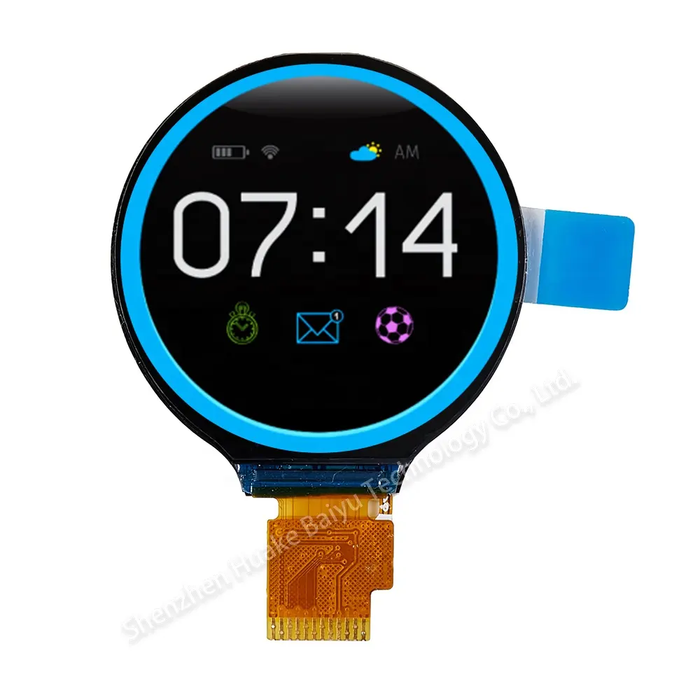 Alto rapporto di contrasto 1.3 pollici 240x240 GC9A01 circolare ip Tft schermo interfaccia SPI Display Lcd da 1.28 pollici rotondo per Smart Watch