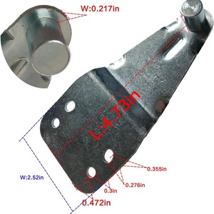 Soporte de bisagra para refrigerador Electrolux 240313703, acero inoxidable, gran compatibilidad, uso doméstico - Product Image 3