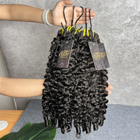 Cheveux humains vierges vietnamiens bruts 100 % naturels, boucles spirales, mèches bouclées birmanes, cheveux humains de l'usine du Vietnam - Vente chaude