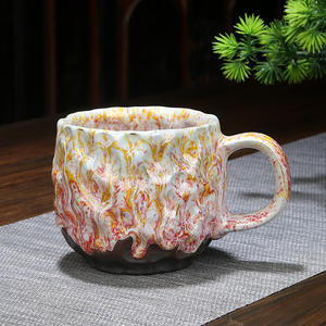 Taza de Café de Cerámica Estilo Japonés Vintage, Taza para Té, Leche, <span class=keywords><strong>Cerveza</strong></span>, Taza para Bebidas de Oficina y Hogar, Taza de Espresso - Product Image 3