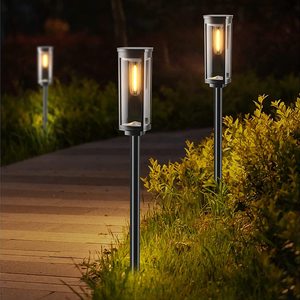 Nouveau fil de tungstène lampe au sol solaire Super lumineux extérieur étanche cour lumière solaire alimenté Led jardin lumière - Product Image 6
