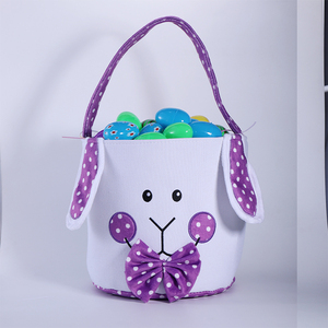 Ornements de maison de <span class=keywords><strong>vacances</strong></span> personnalisés en gros, seau à bonbons pour la chasse aux œufs pour enfants, panier de chasse aux œufs personnalisé, seau de Pâques monogramme - Product Image 2