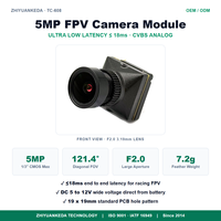 Caméra de drone FPV ZYKD TC-608 Micro 5MP analogique CVBS pour vue à la première personne, quadricoptère de course, UAV, grand angle aérien 5V 12V OEM ODM