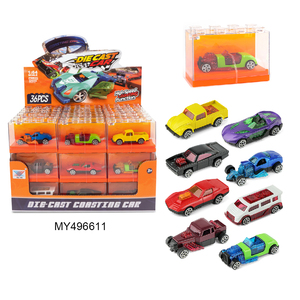 <span class=keywords><strong>Modellini</strong></span> di <span class=keywords><strong>Auto</strong></span> in Metallo Impilabili per Bambini <span class=keywords><strong>1</strong></span>:64 con Ruote Libere e Scatola Espositiva Trasparente - Product Image 1