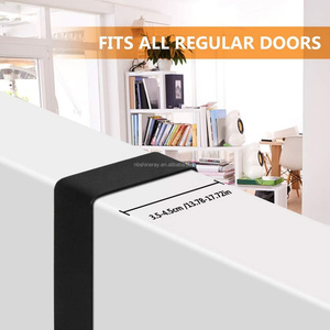 Thép + Tre Duy Nhất Tầng Cửa Móc Giá Với 5 Móc Mạnh Mẽ Nhiệm Vụ Nặng Nề Hơn Cửa Kệ Cho Nhà Bếp Áo Túi Khăn - Product Image 4