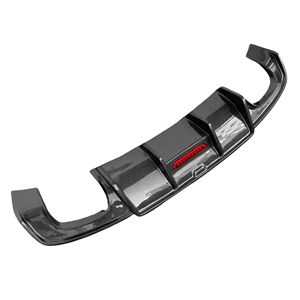 Aileron de diffuseur de kit de carrosserie de lèvre arrière de pare-chocs de voiture de fibre de carbone pour la berline de version de <span class=keywords><strong>sport</strong></span> d'<span class=keywords><strong>Audi</strong></span> <span class=keywords><strong>A3</strong></span> S3 2017-2020 - Product Image 4