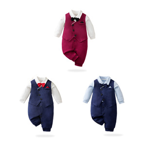 Elegante Conjunto Formal <span class=keywords><strong>2</strong></span> en 1 <span class=keywords><strong>para</strong></span> Bebés Niños <span class=keywords><strong>de</strong></span> Otoño, <span class=keywords><strong>para</strong></span> Niños <span class=keywords><strong>de</strong></span> 1 Mes a 1 Año - Product Image 5
