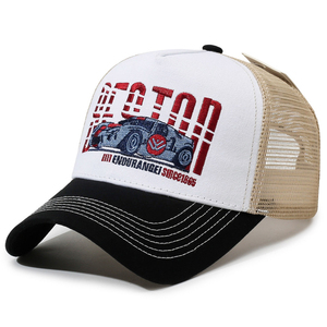 07-Polyester Cotton Embroidered Trucker <b>Cap</b> Breathable Mesh Baseball Hat Summer Baseball <b>Caps</b> - Product Image 4