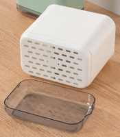 Support de rangement moderne rectangulaire en plastique pour ustensiles, égouttoir à couverts, support de drainage pour baguettes et fourchettes, accessoires de cuisine durables et pratiques