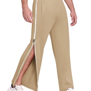 Pantalon de survêtement décontracté pour homme, taille mi-haute, avec 2 fermetures éclair latérales détachables, entièrement ouvrable, poches post-opératoires sur les jambes - Product Image 6