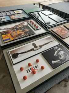 <span class=keywords><strong>Affiche</strong></span> de basket-ball personnalisée avec ensemble de jouets créatifs décoration murale 3D encadrée toile Art peintures photos - Product Image 6