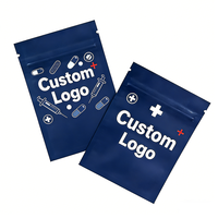 Impression de logo personnalisé, sachets à trois côtés scellés, petits sachets thermoscellables, sachets d'échantillons pour l'emballage de pilules et de poudres