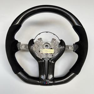 Volante de fibra de carbono para coche <span class=keywords><strong>BMW</strong></span>, volante negro brillante personalizado, en color negro, para <span class=keywords><strong>BMW</strong></span> M4, M3, M2, F80, F82, X5M - Product Image 1