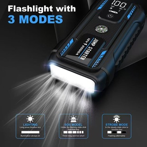 Démarreur de batterie d'urgence étanche 22000mAh 12V véhicule 2000A Booster <span class=keywords><strong>Jumper</strong></span> Pack voiture Jump Start Powerbank camions motos - Product Image 4