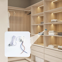 Lámpara LED Shinehchip AC220V 100W, Sensor de doble puerta de alta calidad, Sensor de movimiento de onda manual, interruptor de inducción para muebles de armario