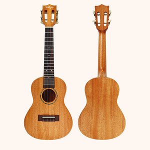 Ukelele de Concierto de 23 Pulgadas, Tapa de Caoba Sólida, Guitarra Hawaiana, Venta al por Mayor de Fábrica, Logotipo Personalizado OEM, Profesional - Product Image 1