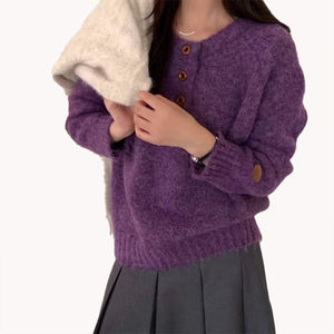 Pull en tricot décontracté et polyvalent, style doux, nouvelle arrivée automne-hiver, mode féminine, nouvelle arrivée en tricot - Product Image 4