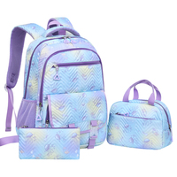 Sac à dos scolaire Ledu unisexe en tissu Oxford avec fermeture éclair, protection dorsale, coussin d'air, grande capacité, léger et imperméable