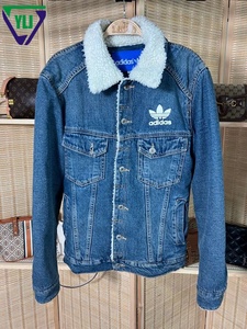 Giacca di jeans spessa di seconda mano giacca moda donna Casual inverno manica lunga uomo cappotto di jeans <span class=keywords><strong>vestiti</strong></span> usati in balle - Product Image 3