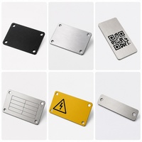Etiquetas de Identificación de Activos Personalizadas de Metal y Acero Inoxidable con Impresión UV, Código QR y Código de Barras para el Seguimiento de Activos (OEM)