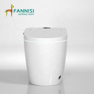 Умный унитаз FANNISI для ванной комнаты, керамический унитаз с интеллектуальным электрическим автоматическим биде, гладкий и продвинутый дизайн - Product Image 3