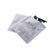 Kantong Aluminium Foil Dengan Ritsleting, Ukuran & Cetak Kustom Kantong Penghalang Kelembapan ESD Aluminium Foil