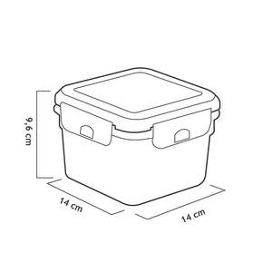 Set di 3 Contenitori per Alimenti Impilabili Ermetici Minimalisti Superlock in Plastica Stampata a Iniezione per Cucina e Campeggio - Product Image 4