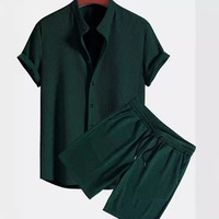 Ensemble de costume décontracté pour homme, style européen et américain, multicolore, à manches courtes, pour la plage, été