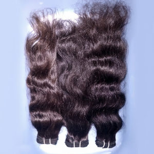 12A Grade Indian Hair Natural Color <b>Cheap</b> Price Body Wave Hair <b>Extension</b> 100% Virgin Human Machine Double Weft 100g Wholesale - Product Image 1
