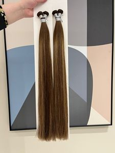 Venta al por mayor Super doble dibujado Remy del <span class=keywords><strong>pelo</strong></span> se puede cortar la trama fina flexible Balayage Ceniza Genius trama del <span class=keywords><strong>pelo</strong></span> - Product Image 5