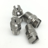 Buse de pulvérisation à jet plat en acier inoxydable 1/4" NPT, lavage haute pression à 65 degrés, buse de rinçage et de dégraissage de précision à fort impact