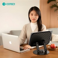 COTECi-Supports universels pliables en acier au carbone pour bureau de jeu, support rotatif à double axe et stabilité pour ordinateur portable