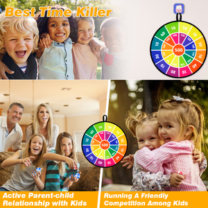 Plateau <span class=keywords><strong>de</strong></span> <span class=keywords><strong>jeu</strong></span> <span class=keywords><strong>de</strong></span> fléchettes pour enfants, avec 12 balles adhésives, Set <span class=keywords><strong>de</strong></span> plateau avec crochet, cadeau sûr et classique, pour les garçons et les filles et les adolescents, âgés <span class=keywords><strong>de</strong></span> 3 ans - Product Image 6