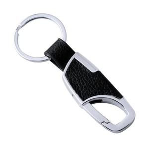 <strong>Cheap</strong> <strong>Bulk</strong> Items Novelty Black Leather Key Chains Key Rings Custom Logo <strong>Gift</strong> for New Business Tradeshow Travel Agency Giveaway - Product Image 1