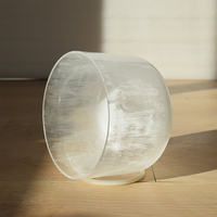 Bol chantant en cristal de quartz blanc 432 Hz pour la méditation et la sonothérapie, vente en gros mutuelle