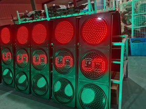 Trung Quốc đèn giao thông nhà cung cấp thông minh năng lượng mặt trời dẫn tín hiệu giao thông ánh sáng 100mm 200mm 300mm 400mm rgy tín hiệu giao thông - Product Image 2