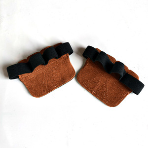 Protège-mains en cuir de vachette à quatre doigts pour femmes et hommes, pour l'entraînement de traction et le <span class=keywords><strong>fitness</strong></span> sportif, prévient les callosités - Product Image 4
