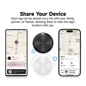 Mini traceur <span class=keywords><strong>GPS</strong></span> intelligent certifié MFi, compatible avec l'application Localiser, pour le suivi des personnes âgées et des chiens, Android 5G - Product Image 3
