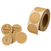 Étiquettes adhésives en papier kraft enduit UV pour usage industriel, vente en gros d'usine, origine Guangdong, conception de logo personnalisée, commande en vrac de 100 pièces