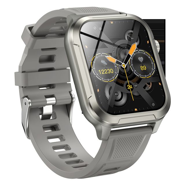 OEM 44-49mm Square Smartwatch GPS Navigation 4G App Control E-SIM Mechanical Style UI 24-Hour Heart Rate SpO2 Monitor IP68