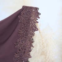 Abaya en dentelle fantastique pour femmes, vêtements islamiques de Dubaï, cardigan pour femmes musulmanes avec robe intérieure, Ramadan EID, nouvelle abaya, ensemble 3 pièces