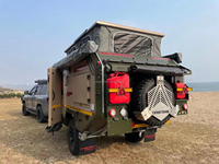 Remorque de camping-car extensible détachable la mieux notée tout-terrain pour remorque de camping-car de voyage longue distance avec rangement