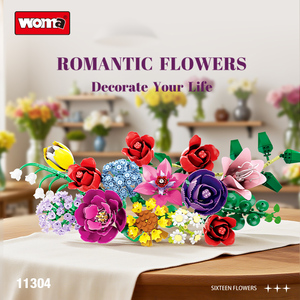 Фабрика Woma 13 стиль букет цветов Набор строительных блоков без вазы (11304) - Product Image 4