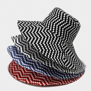 Chapeau de soleil décontracté pour femme à imprimé pois, grand bord, style pêcheur frais, idéal pour les voyages d'été et les journées à la plage - Product Image 3