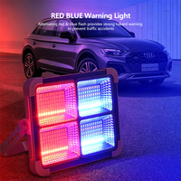 Projecteur LED Solaire Portable 200W Rouge Bleu Stroboscopique en ABS et Verre pour Camping et Pêche – Prix Compétitif en Gros